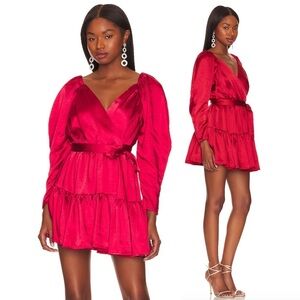 Lovers and Friends Corinne Mini Dress in Cherry Red